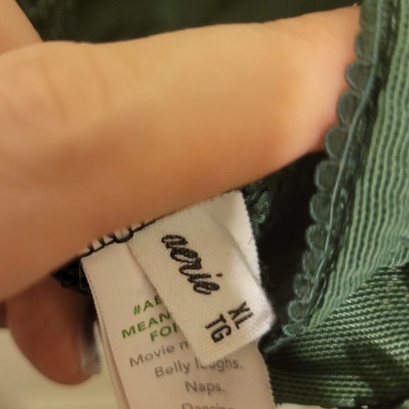 Aerie Forest Green Lace Bralette - Picture 3 of 3